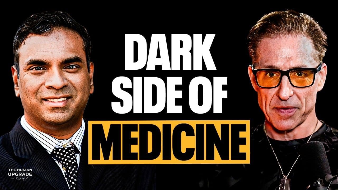 Dr. Albert in a dark suit beside host Dave Asprey in amber-tinted glasses on a black title card.